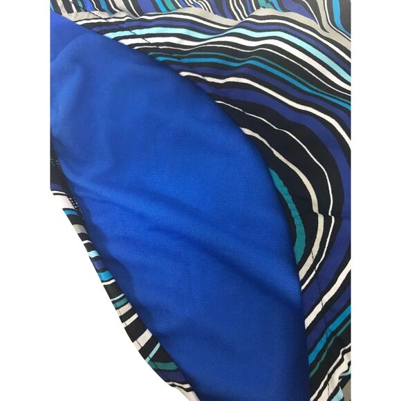 SURFSIDE Classic String Bikini 2PC Set, Blue, White, Black, & Teal, Small, NWT - Picture 3 of 8